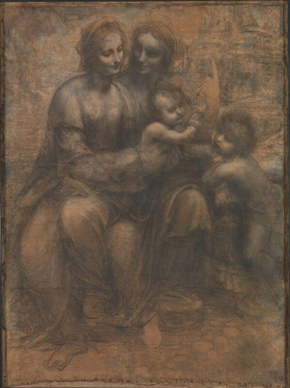 ロンドン ナショナル・ギャラリー 聖アンナと聖母子と幼児聖ヨハネ