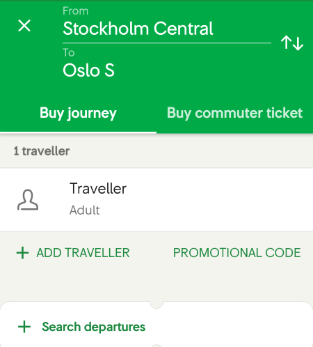 スウェーデン鉄道 チケット 予約 sweden train ticket
