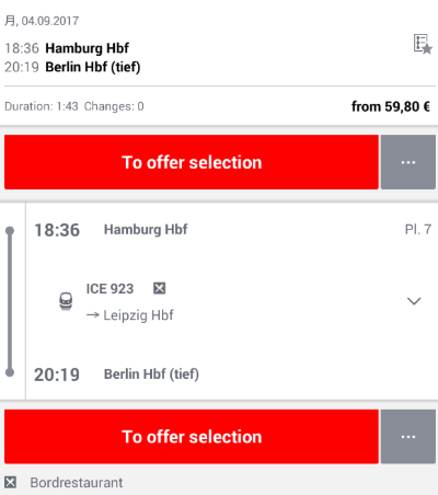 ドイツ鉄道DB チケット予約 アプリ DB Navigator