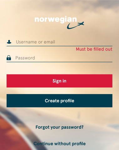 ノルウェー航空 オンラインチェックイン