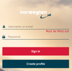 ノルウェー航空 オンラインチェックイン