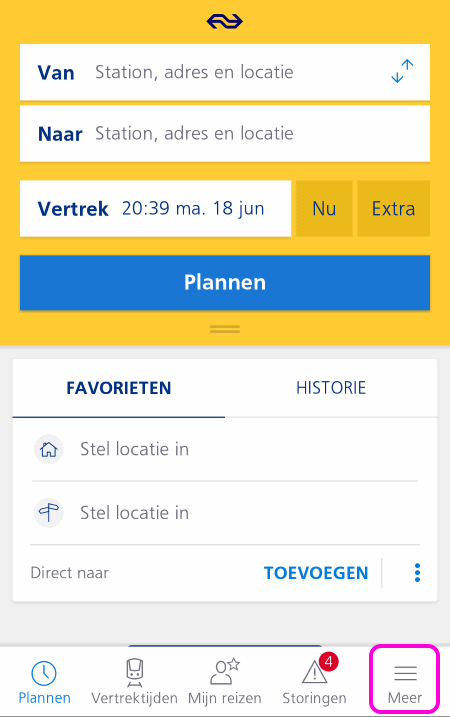 オランダ鉄道 NS 切符 スマホ アプリ