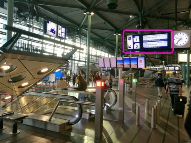 スキポール空港 アムステルダム アクセス 行き方 構内図