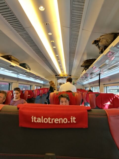 ヴェネツィア フィレンツェ 鉄道 イタロ フレッチャロッサ