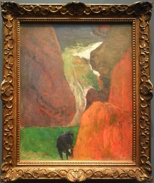 オルセー美術館 ゴーギャン『牛のいる海景』