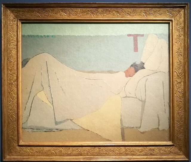 オルセー美術館 ヴュイヤール『ベッドにて』
