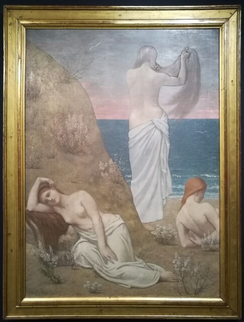 オルセー美術館 シャヴァンヌ『海岸の少女たち』（