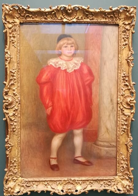 オランジュリー美術館 Musée de l'Orangerie ルノワール『ピエロ姿のクロード・ルノワール』