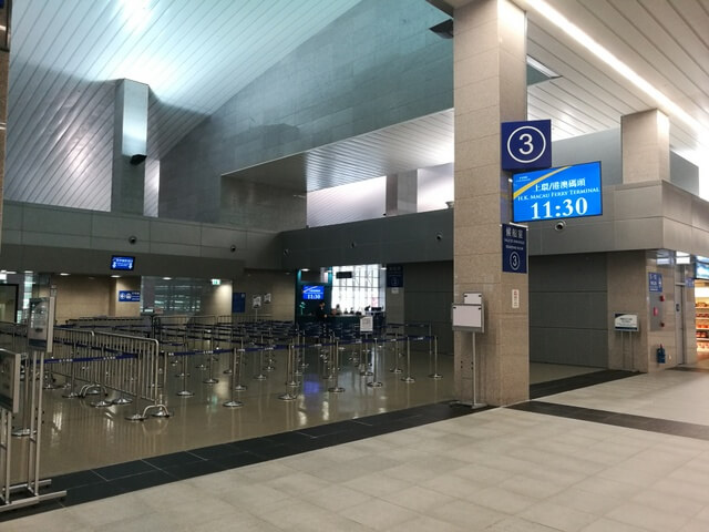 マカオ 香港 フェリー タイパ・フェリーターミナル