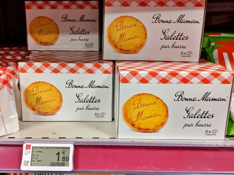 パリ シャルル・ド・ゴール空港 お土産 Bonne Maman(ボンヌママン) バター・サブレ