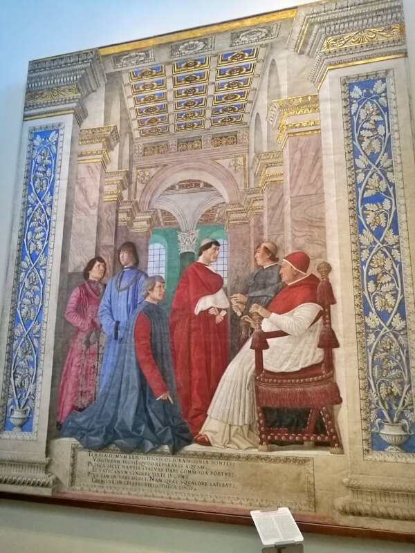 バチカン美術館 バルトロメオ・プラティナを館長に任命するシクストゥス4世