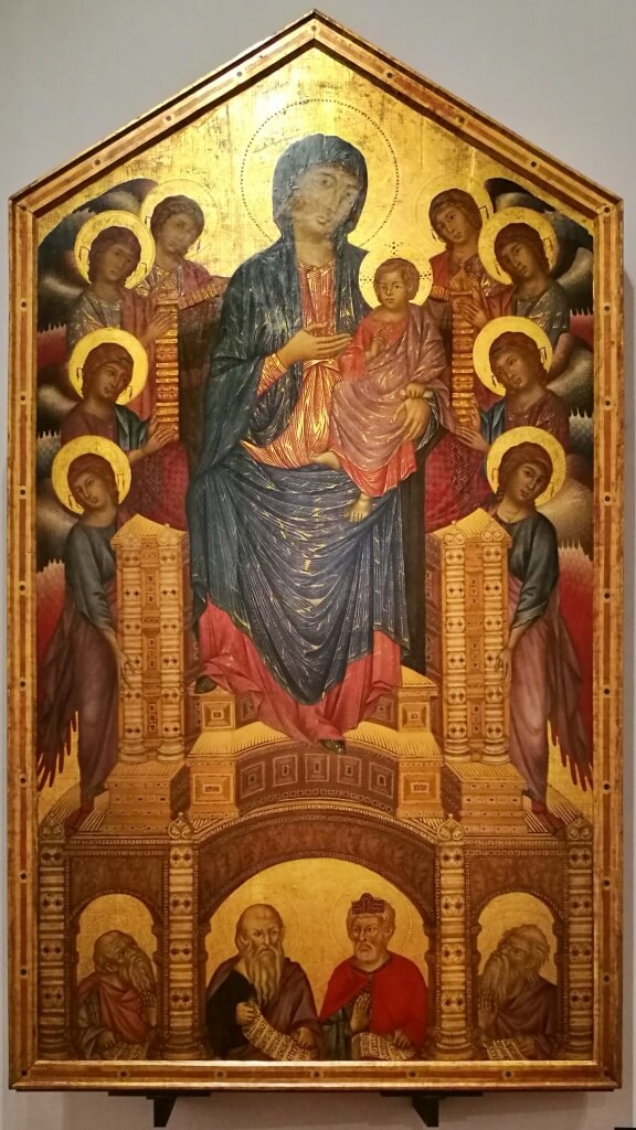 ウフィツィ美術館 サンタ・トリニータの聖母(荘厳の聖母)
