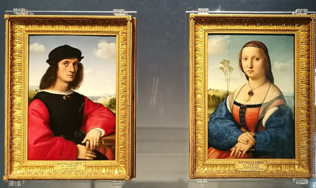 ウフィツィ美術館 アーニョロ・ドーニの肖像 / マッダレーナ・ドーニの肖像